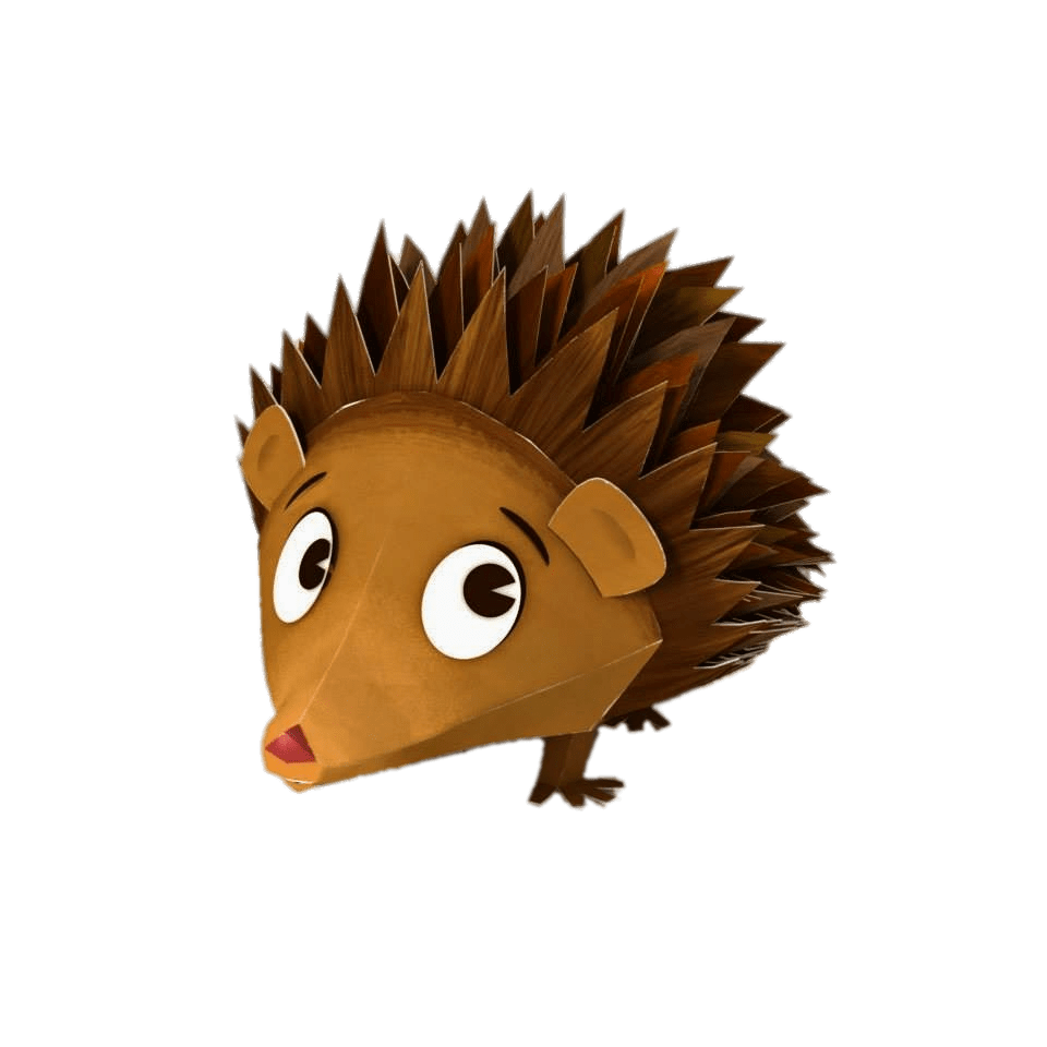 Zack & Quack Character Fluffy the Hedgehog