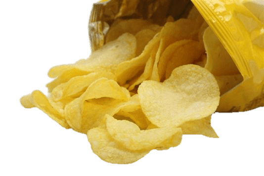 Crisps Coming Out Of Bag