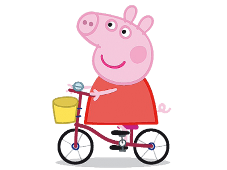 Peppa Pig on A Bike