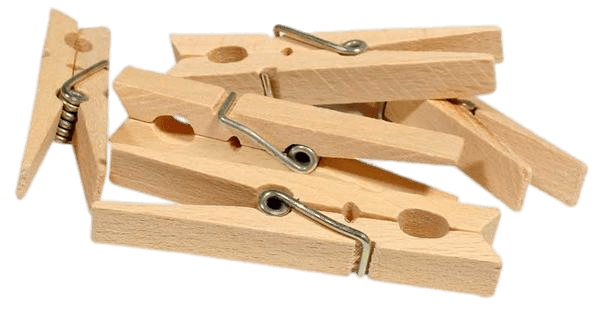 Pile Of Wooden Clothes Pegs