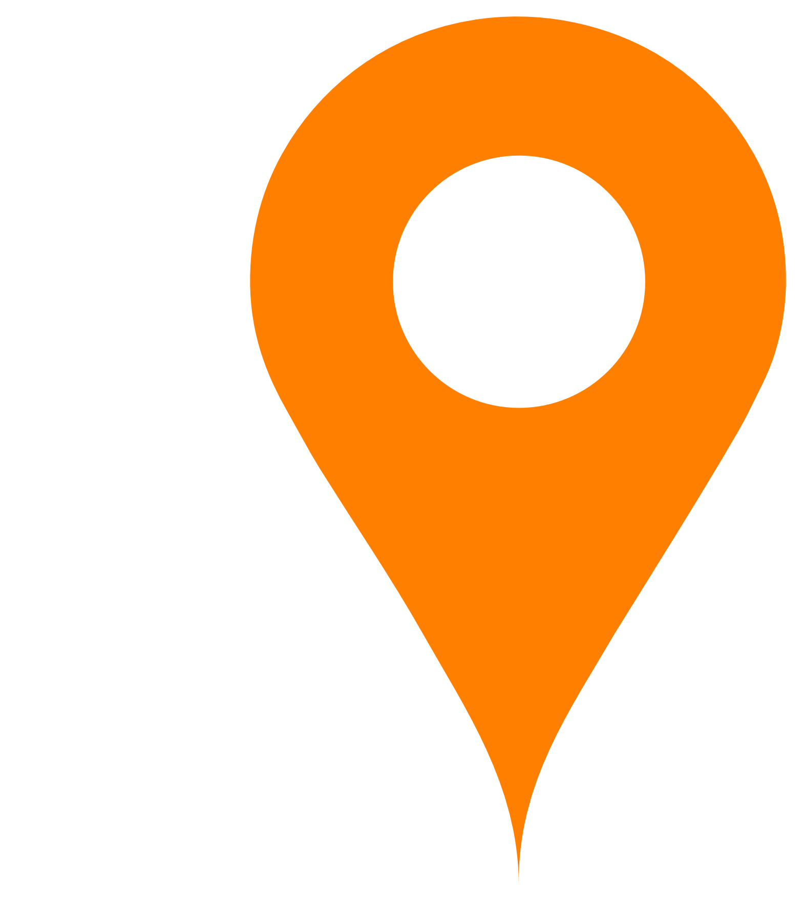 Orange Map Pin