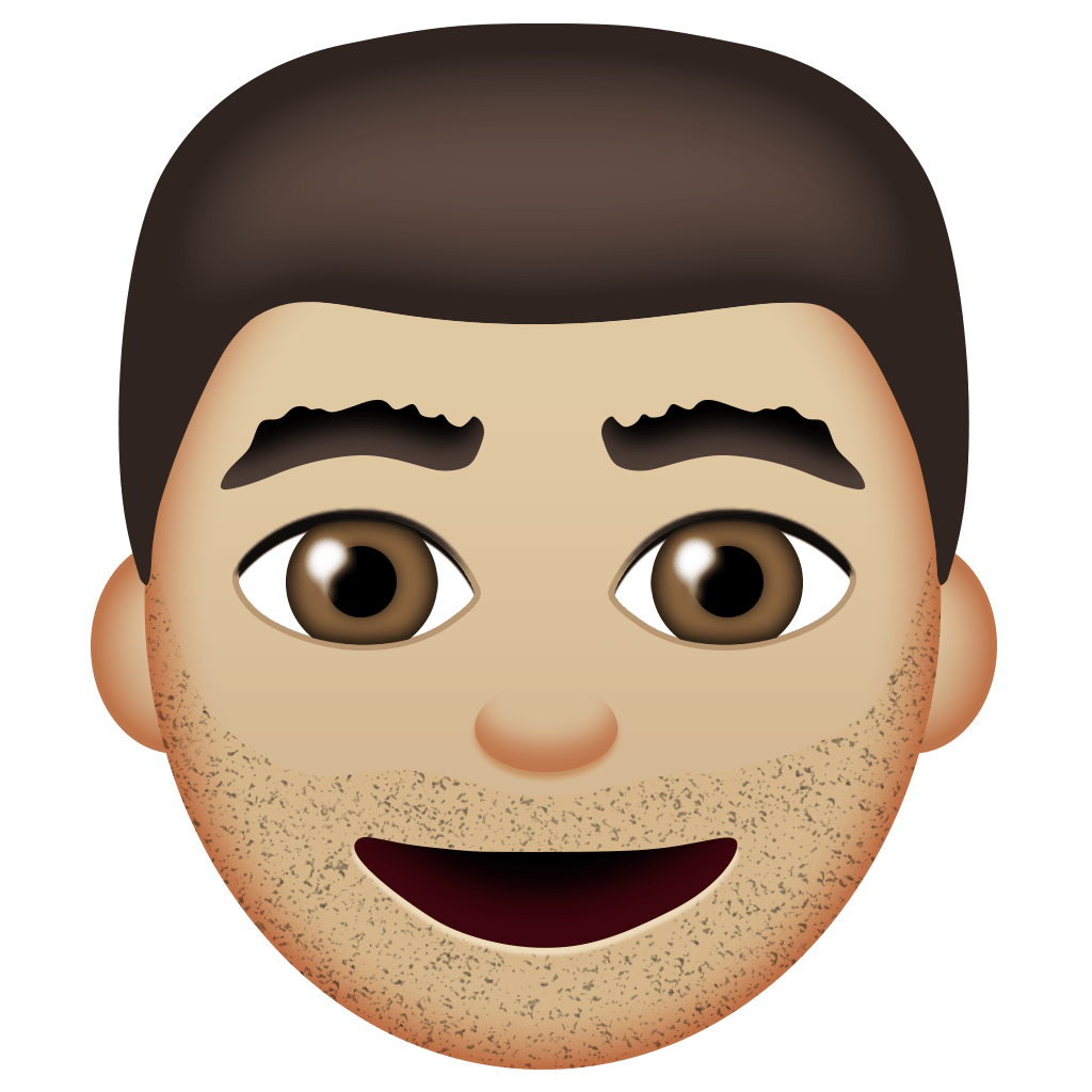 Bearded Man Emoji