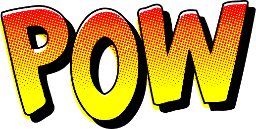 Pow Sound Effect Text