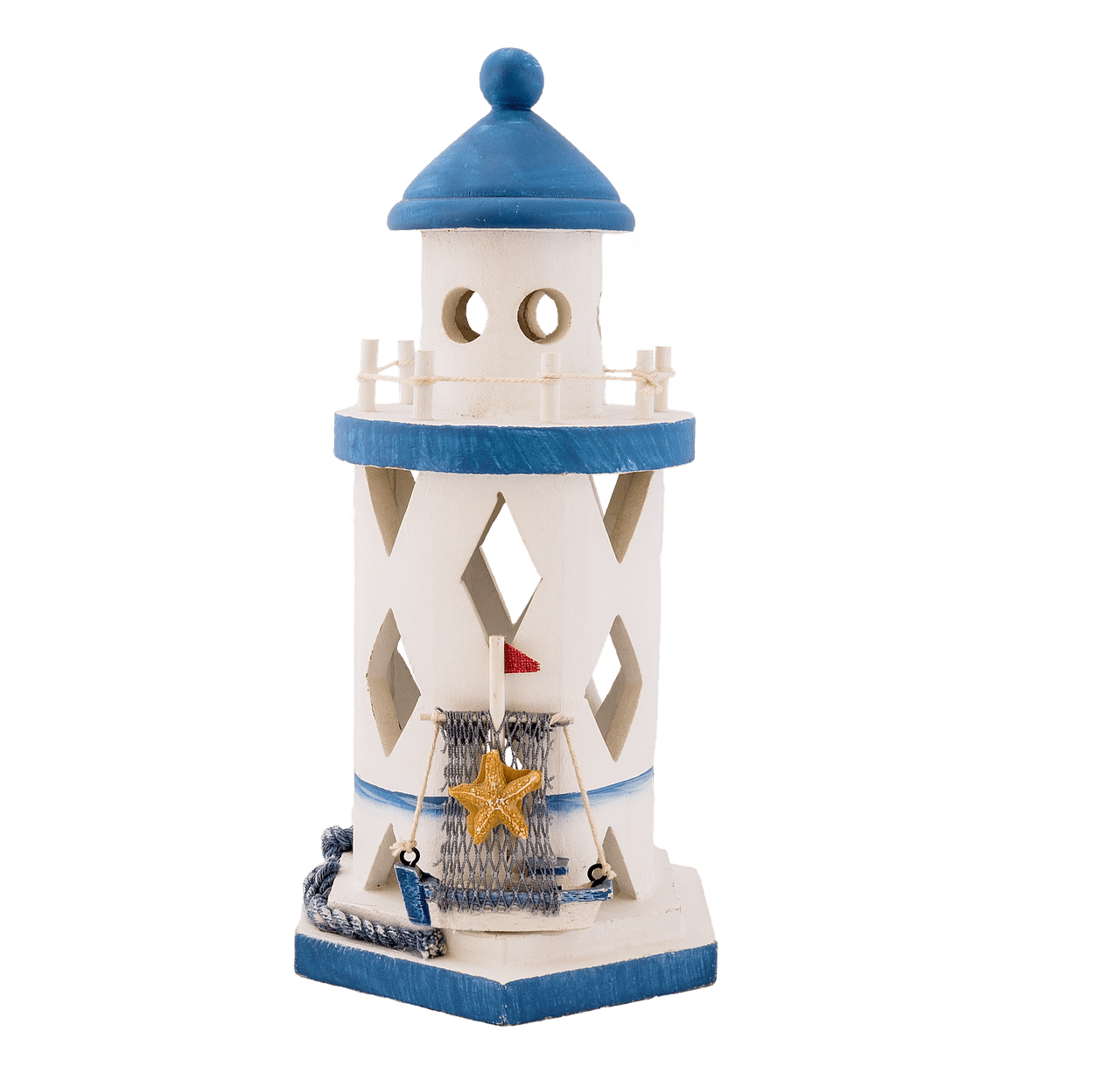 Lighthouse White and Blue Toy
