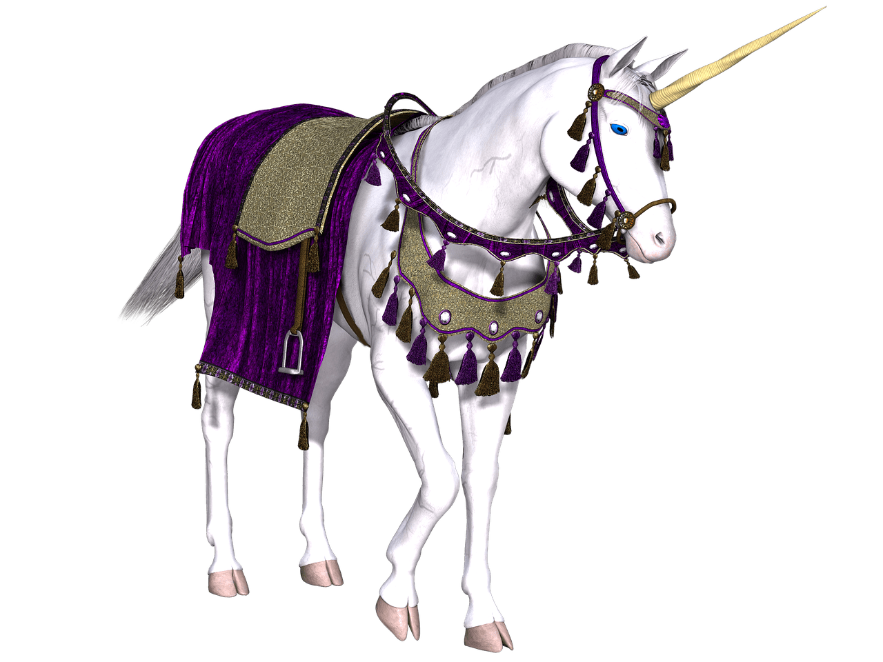 Unicorn Purple Blanket