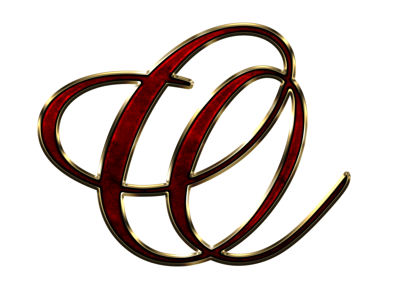 Capital Letter O Red