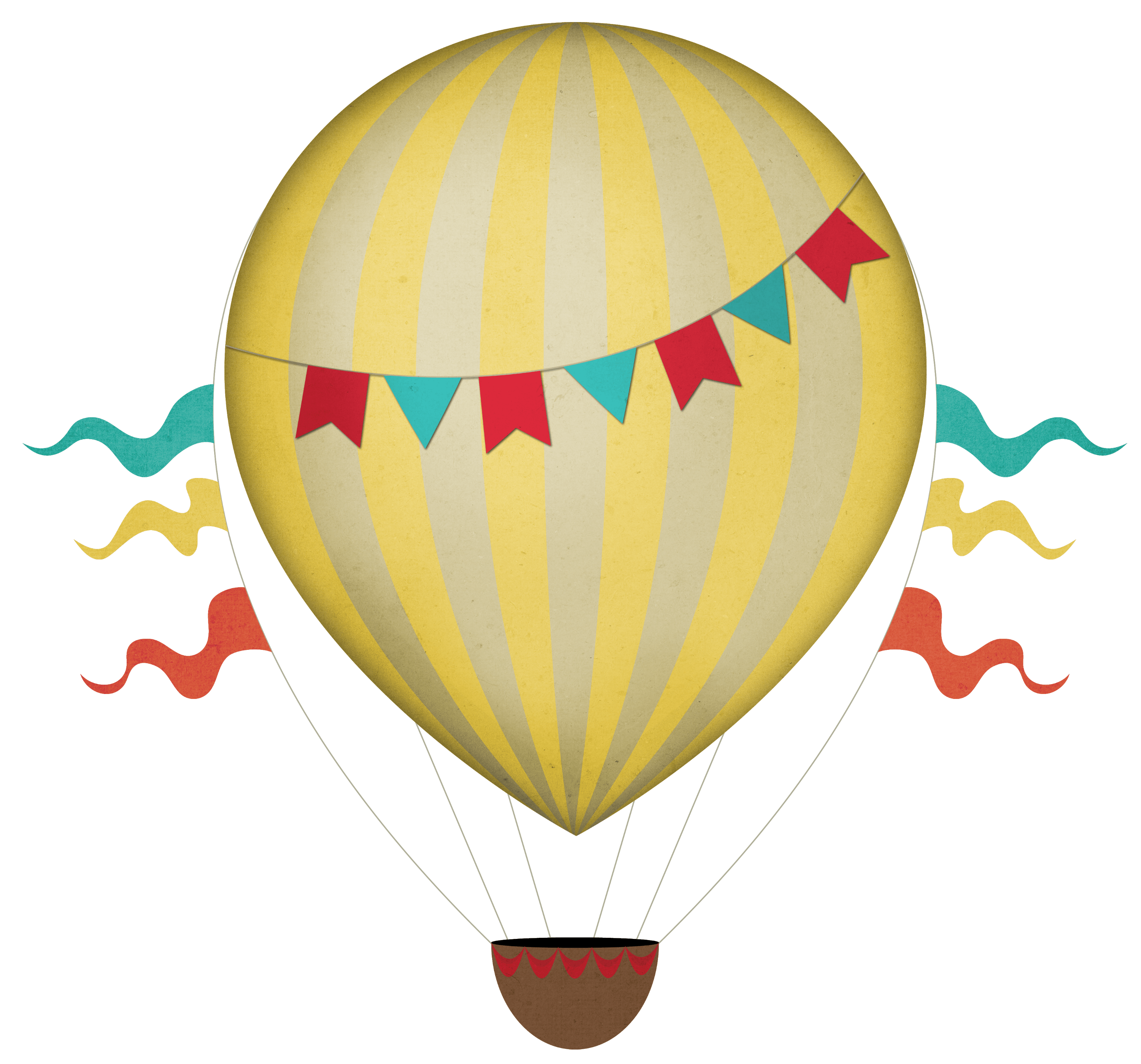 Vintage Hot Air Balloon Clipart