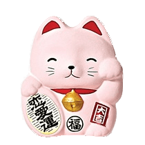 Pink Fortune Cat