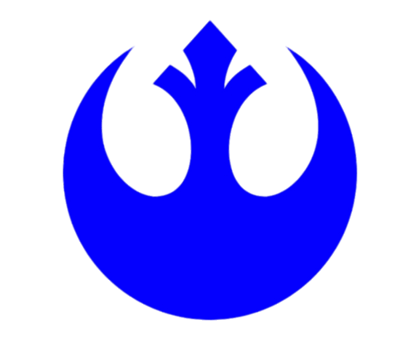 Rebel Alliance Logo Blue
