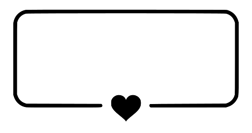 Love Frame with Little Heart in the Middle