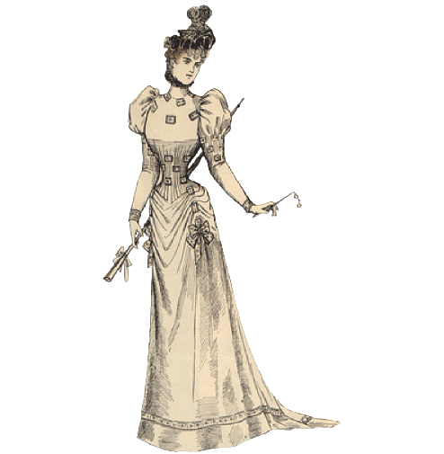 Elegant Young Victorian Woman