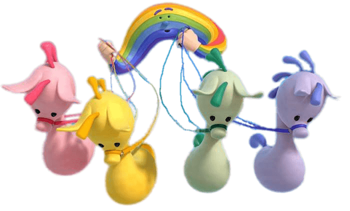 Cloudbabies Rainbow Holding Skyhorsies