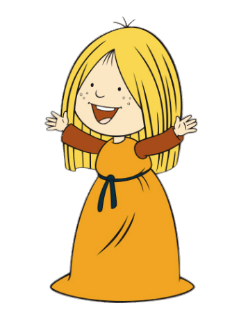 Vic the Viking Character Ylvi Arms Wide