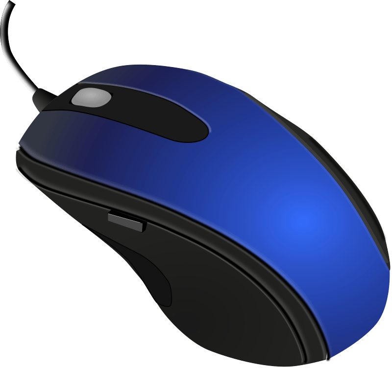 Blue Black Computer Mouse