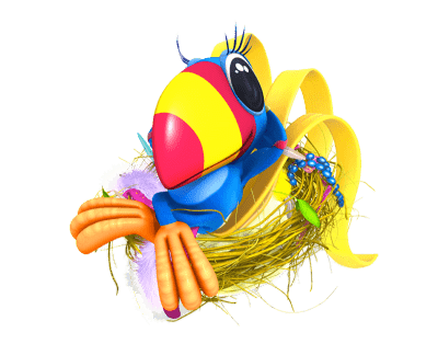 Everything's Rosie Character Bluebird Resting