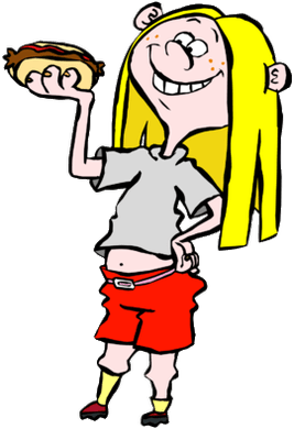 Ed, Edd N Eddy Character May Holding Sausage Roll