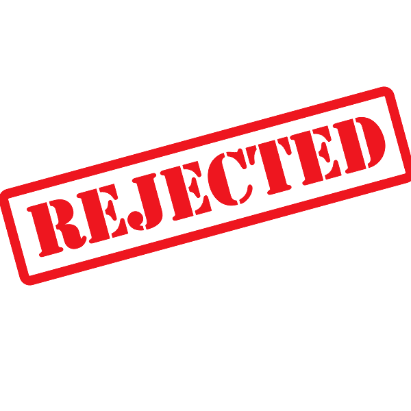 Office Stamp Sticker Rejected