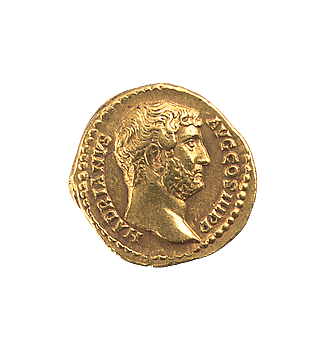 Gold Aureus Coin of Hadrian