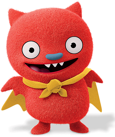 UglyDolls - Lucky Bat wearing cape