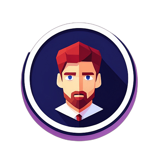 Trivia & Quiz, Minimalist App Icon - Circle Icon Bevel Border