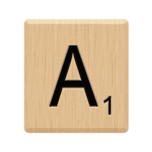 Scrabble Tile A