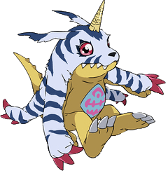 Digimon Character Gabumon Jumping