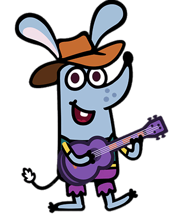 Boj Character Pops Playing the Guitar