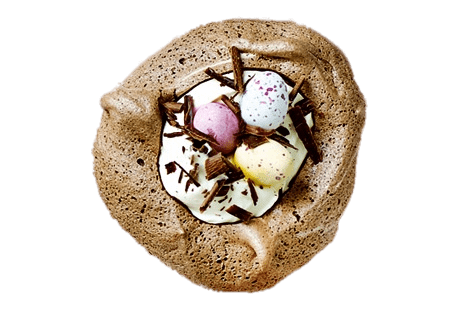 Chocolate Meringue Easter Desert