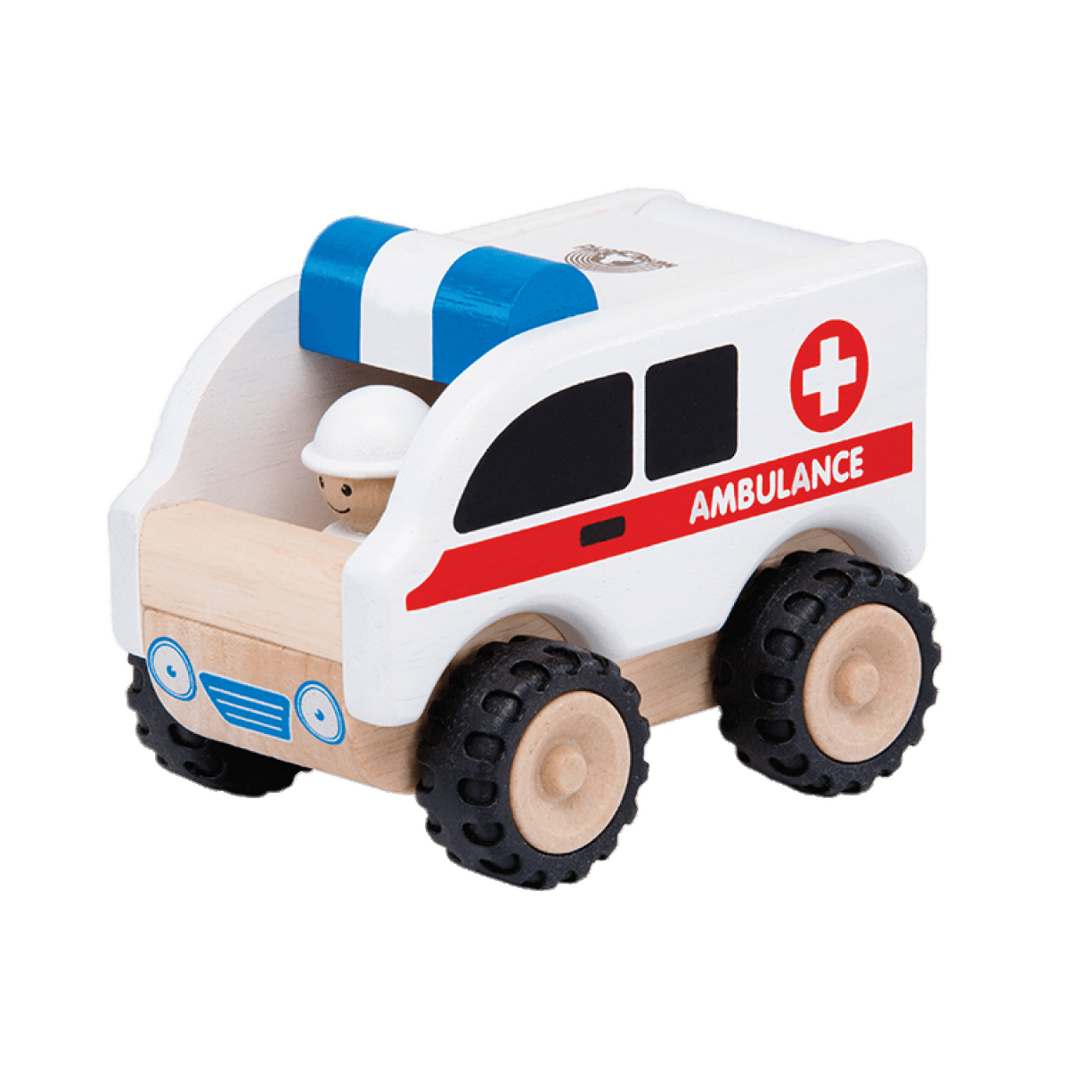 Wooden Ambulance Toy