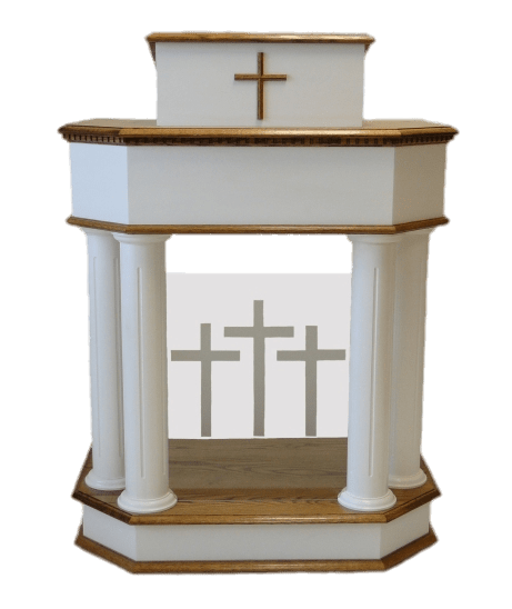 White Church Pulpit