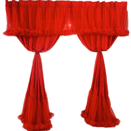 Indian Style Red Curtains