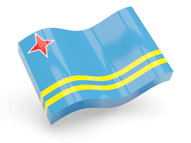 Aruba Flat Wave Icon