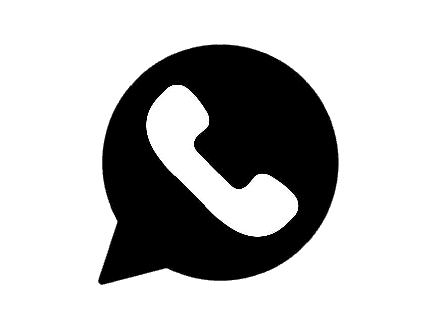 WhatsApp black round 