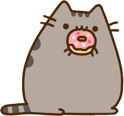 Pusheen Eating Donut