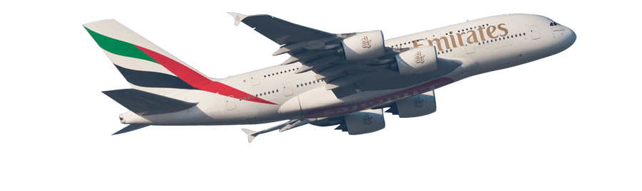 Airbus A380 Emirates Taking Off