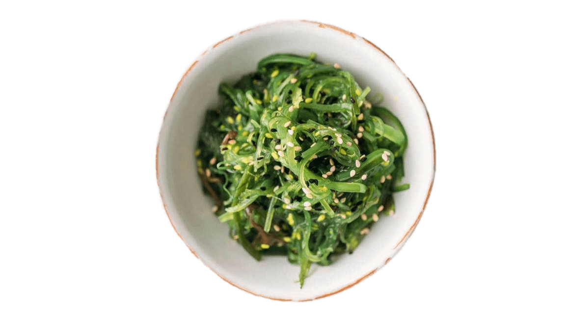 Bowl Of Seaweed With Sesame Seeds