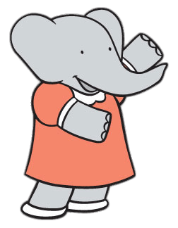 Babar's Daughter Flora Waving