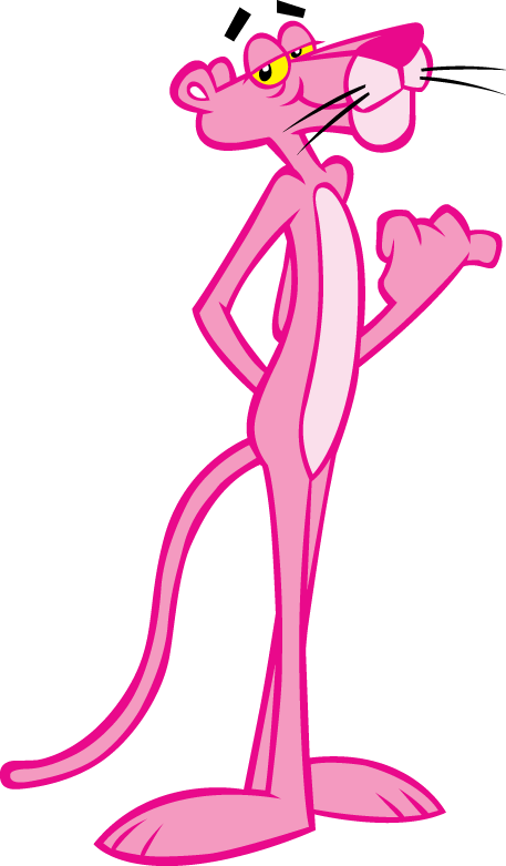 Pink Panther Hitchhiking