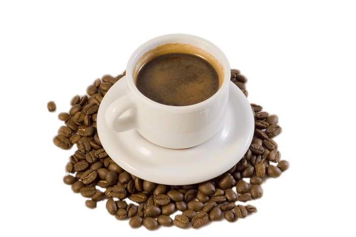 Cup Of Coffee and Beans