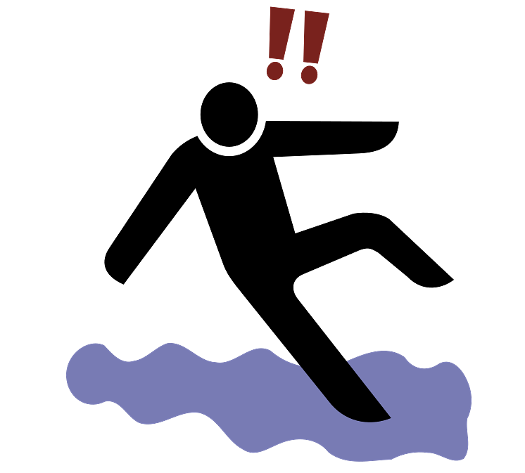 Man Slipping Pictogram
