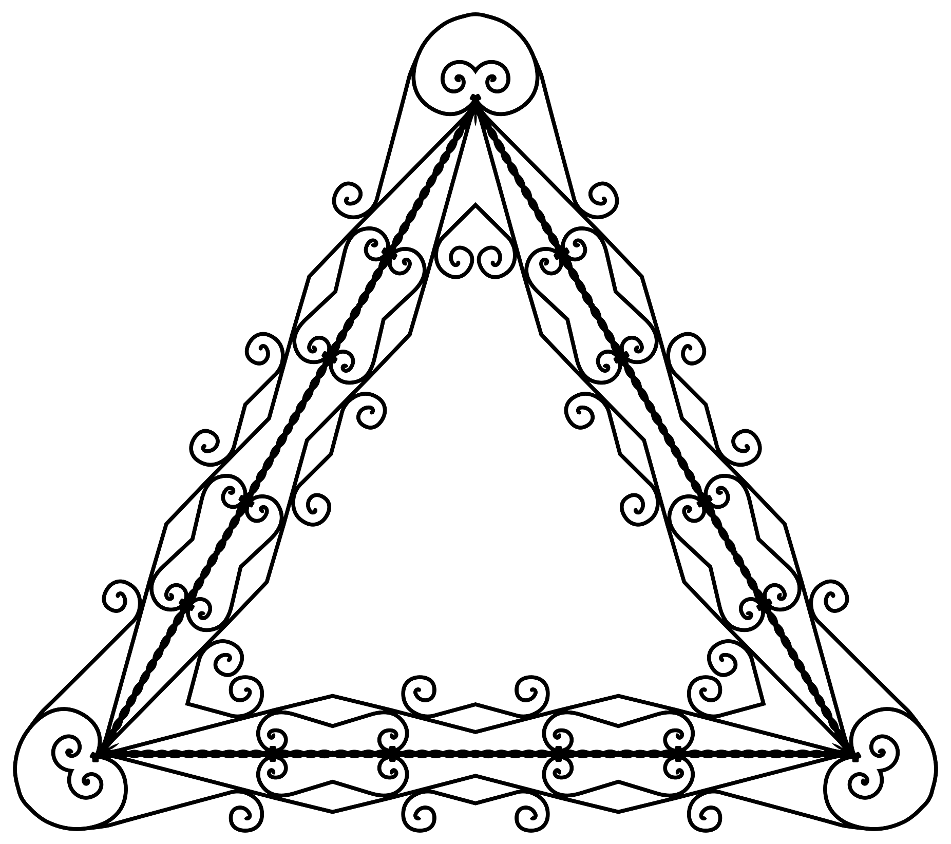 Triangular Intricate Frame