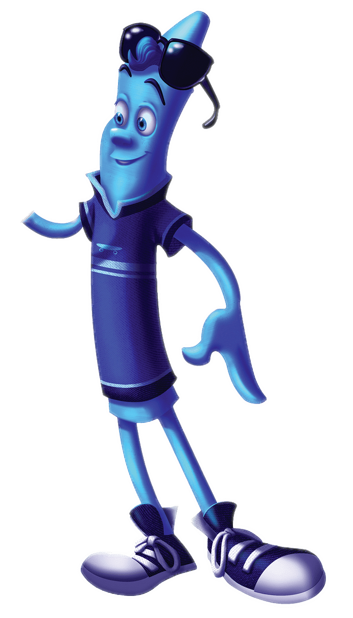 The Hero of Color City Blue Crayon