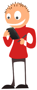 Smartphone User Clipart