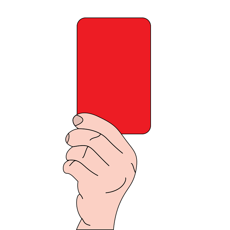 Referee Showing Red Card