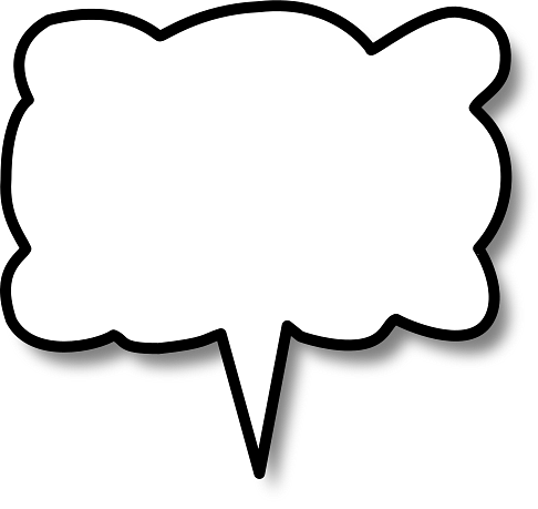Cloudy Speech Bubble Centre