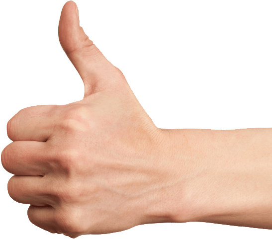 Isolated Thumb Up Finger