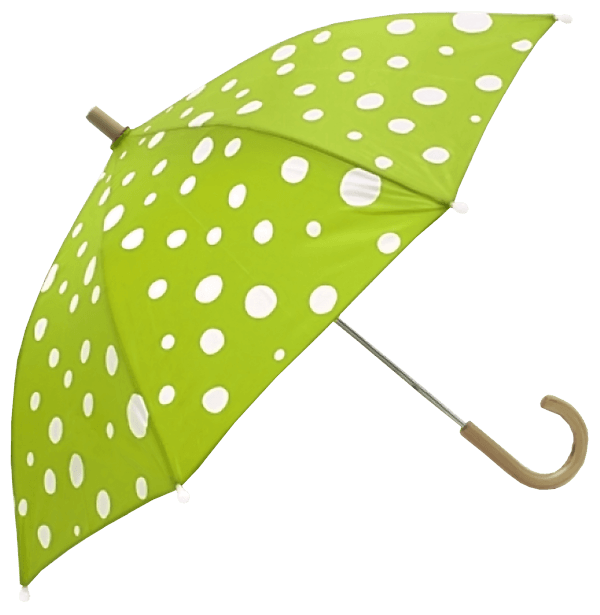 Green White Dots Umbrella