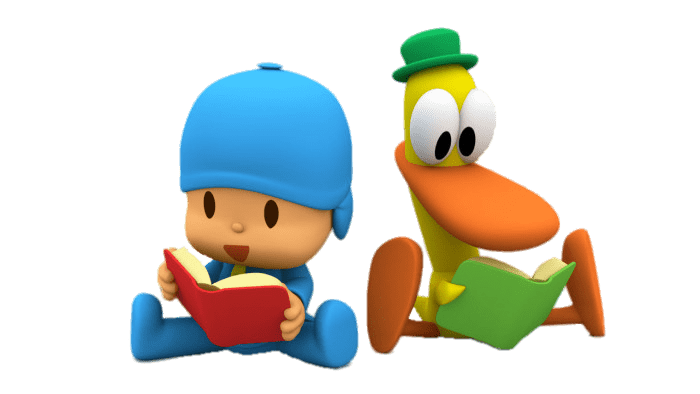 Pocoyo and Pato Reading