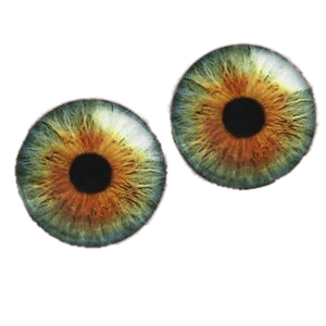 Pair Of Colourful Eyeballs