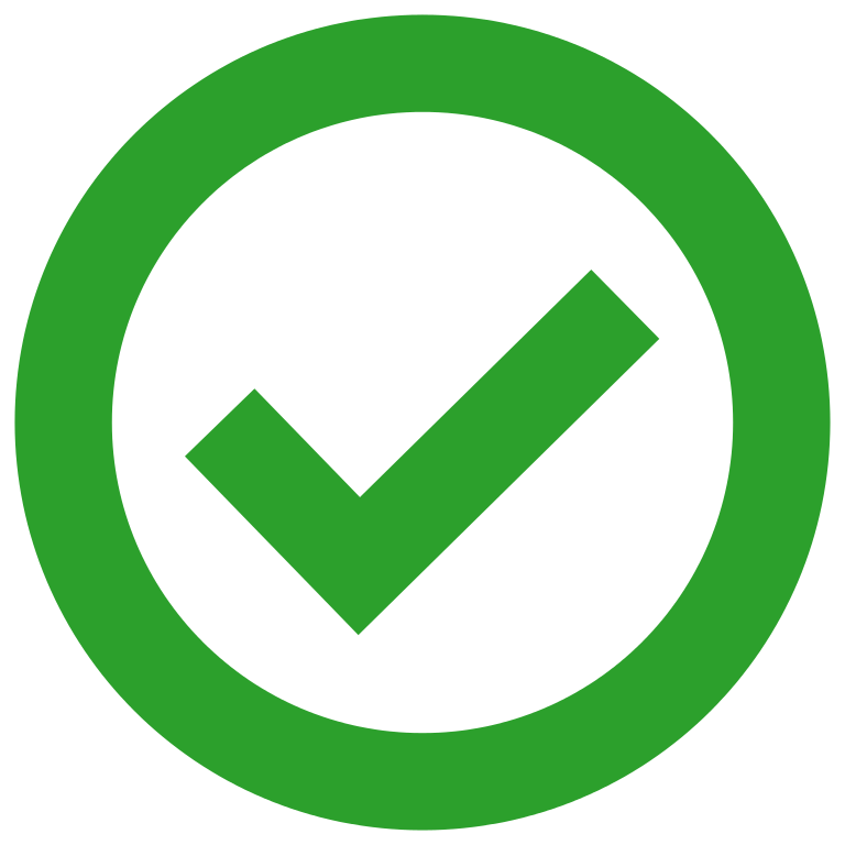 Green Check In Green Circle